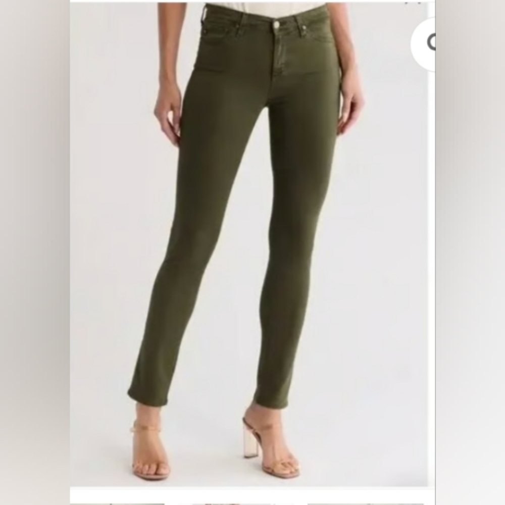 AG, Olive Green, Prima, Cigarette, Jeans, Size 28R